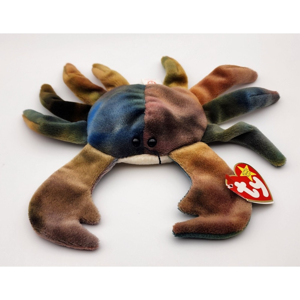 TY Beanie Baby - CLAUDE‎ the Crab (7.5 inch)